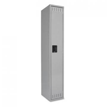 Tennsco Single Tier Locker, 12w x 18d x 72h, Medium Gray