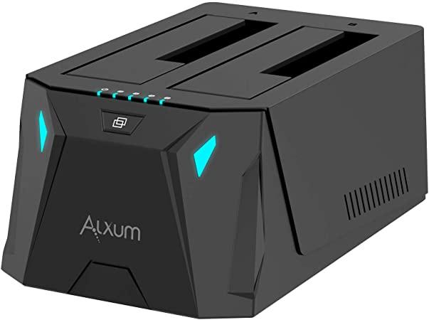 Alxum USB C to SATA HDD Hard Drive Docking Station with Offline Clone Function
