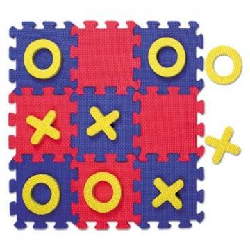 Chenille Kraft Creativity Street WonderFoam Early Learning, Tic Tac Toe Puzzle Mat, Ages 3 and Up