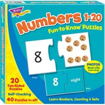 TREND Fun-to-Know 3" Numbers Puzzles