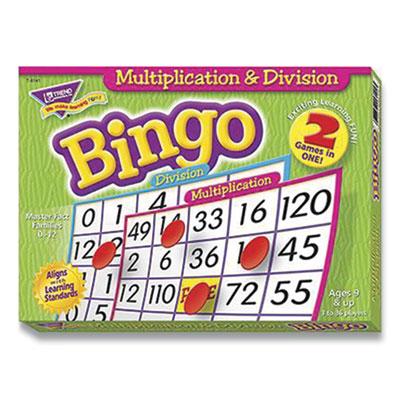 TREND Bingo Game, Multiplication and Division, Grades 4-9, 3 to 36 Players