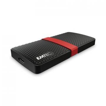 Emtec X200 Power Plus External Solid State Drive, 1 TB, USB 3.1, Black