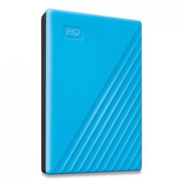 WD MY PASSPORT External Hard Drive, 2 TB, USB 3.2, Sky Blue