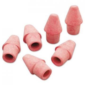Paper Mate Arrowhead Eraser Caps, Pink, Elastomer, 144/Box