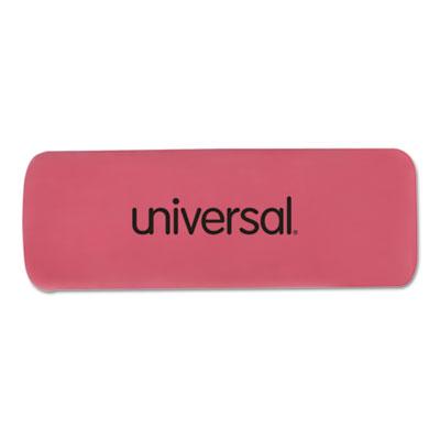 Universal Bevel Block Erasers, Rectangular, Small, Pink, Elastomer, 20/Pack