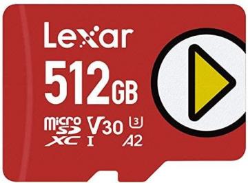 Lexar PLAY 512GB microSDXC UHS-I-Card, Up To 150MB/s Read