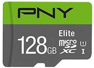 PNY 128GB Elite Class 10 U1 MicroSD Flash Memory Card, Green