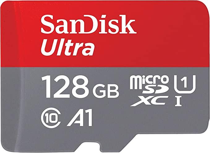 SanDisk Ultra 128GB microSDXC UHS-I Card for Chromebook with SD Adapter