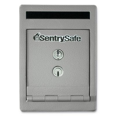 SentrySafe UC025K Safe, 0.23 cu ft, 6 x 12.3 x 8.5, Silver