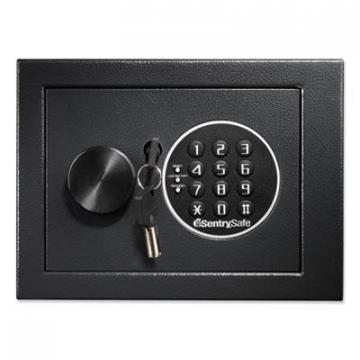 SentrySafe Electronic Security Safe, 0.14 cu ft, 9w x 6.6d x 6.6h, Black