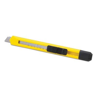 Stanley Quick Point Utility Knife, 9 mm, Yellow/Black