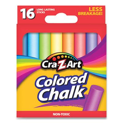 Cra-Z-Art Colored Chalk, Assorted Colors, 16/Pack