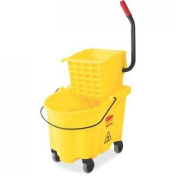 Rubbermaid Commercial Products Rubbermaid Commercial Wave Brake Side Press Mop Bucket