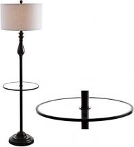 JONATHAN Y JYL3057A Laine 60" Metal/Glass LED Side Table and Floor Lamp