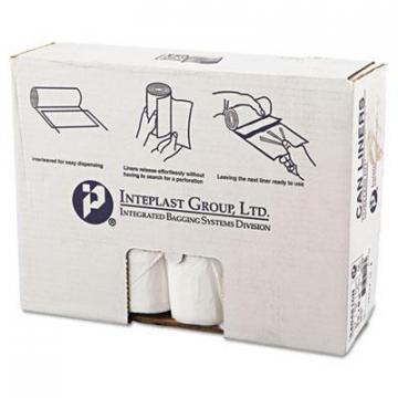 Inteplast Group High-Density Interleaved Commercial Can Liners, 45 gal, 16 microns, 40" x 48", Clear