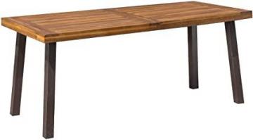 Christopher Knight Home 298192 Spanish Bay Acacia Wood Outdoor Dining Table