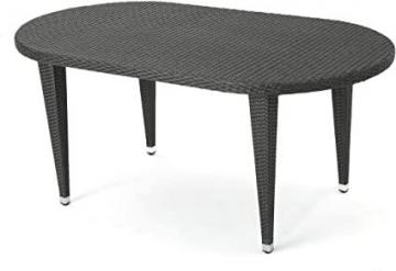 Christopher Knight Home Dominica Outdoor 69" Wicker Oval Dining Table