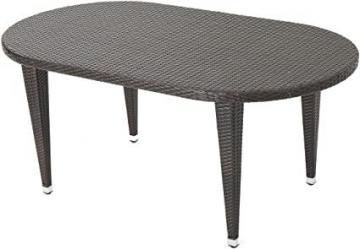 Christopher Knight Home Dominica Outdoor 69" Wicker Oval Dining Table, Multibrown