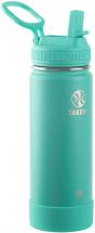 Takeya Actives Insulated Water Bottle w/Straw Lid, Teal, 18 Ounces