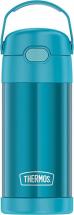 THERMOS FUNTAINER 12 Ounce Stainless Steel Vacuum Insulated Kids Straw Bottle, Teal