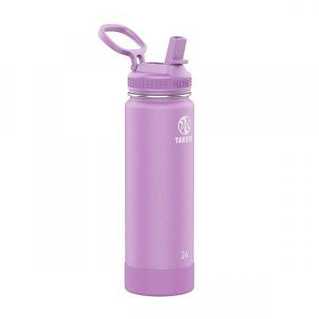 Takeya Actives Insulated Stainless Water Bottle with Insulated Spout Lid, 32oz, Solar