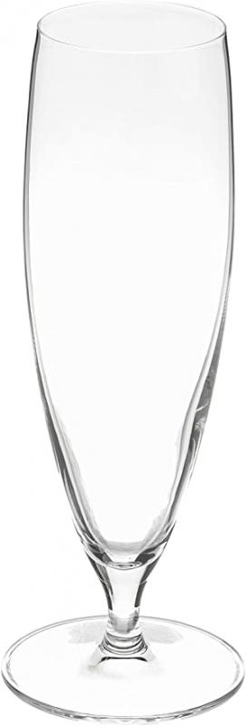 Restaurantware Voglia Nude 13 Ounce Pilsner Beer Glasses, Set Of 6 Crystal Pilsner Glasses