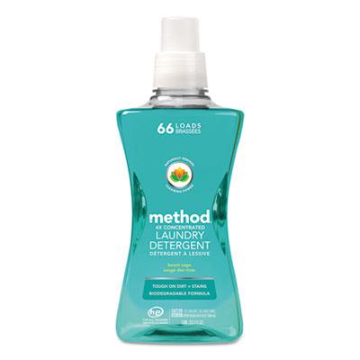 Method 4X Concentrated Laundry Detergent, Beach Sage, 53.5 oz Bottle