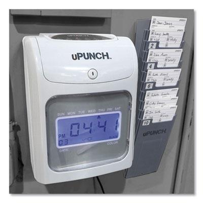 uPunch UB2000 Electronic Calculating Time Clock Bundle, Gray