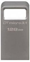 Kingston DataTraveler Micro 3.1 128GB USB 3.0 Flash Drive - Silver