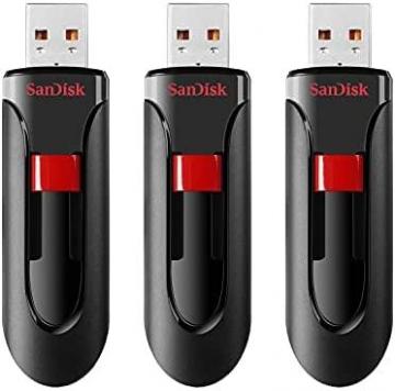 SanDisk 32GB 3-Pack Cruzer Glide USB 2.0 Flash Drive (3x32GB)