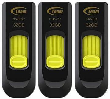 TEAMGROUP C145 32GB 3 Pack USB 3.2 Gen 1 (3.1/3.0) USB Flash Thumb Drive