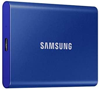 Samsung T7 Portable SSD 1TB, Blue