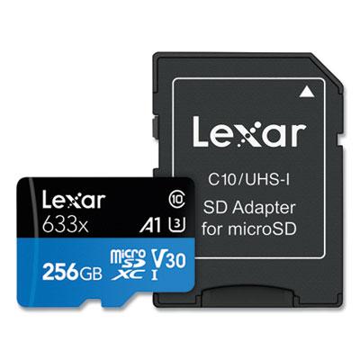 Lexar microSDXC Memory Card, UHS-I U1 Class 10, 256 GB