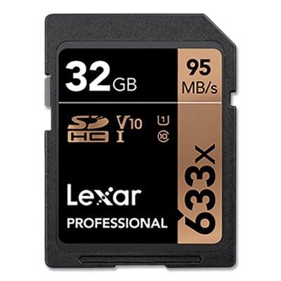 Lexar SDXC Memory Card, UHS-I U1 Class 10, 32 GB