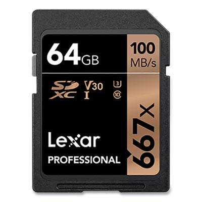 Lexar SDXC Memory Card, UHS-I U1 Class 3, 64 GB