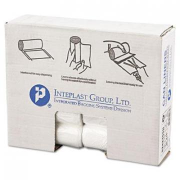 Inteplast Group High-Density Commercial Can Liners, 10 gal, 6 microns, 24" x 24", Natural