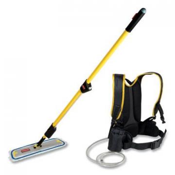 Rubbermaid Flow Finishing System, 56" Handle, 18" Mop Head, Yellow