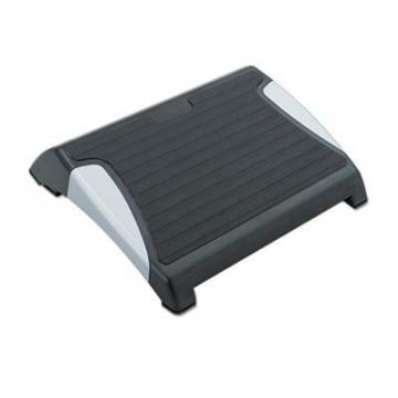 Safco Restease Adjustable Footrest, 15.5w x 13.75d x 3.25 to 5h, Black/Silver
