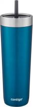 Contigo Luxe Stainless Steel Tumbler with Spill-Proof Lid and Straw