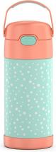 THERMOS FUNTAINER 12 Ounce Stainless Steel Kids Bottle, Pastel Delight
