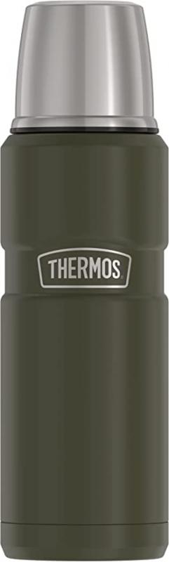 THERMOS Stainless King 16 Ounce Compact Bottle, Army Green