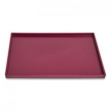 TRU RED Slim Stackable Plastic Tray, 1-Compartment, 6.85 x 9.88 x 0.47, Purple