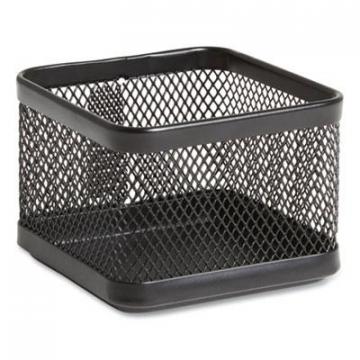 TRU RED Small Stackable Wire Mesh Accessory Holder, 3.46 x 3.46 x 2.75, Black