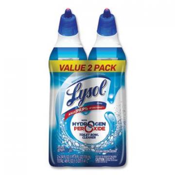 Lysol Toilet Bowl Cleaner with Hydrogen Peroxide, Cool Spring Breeze, 24 oz, 2/Pack