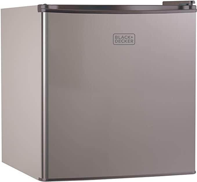 BLACK+DECKER BCRK17V Compact Refrigerator Energy Star Single Door Mini Fridge with Freezer