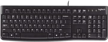 Logitech K120 Wired Keyboard for Windows, AZERTY French Layout - Black