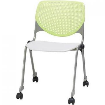 KFI Kool Caster Chair-Perforated Back (CS2300B14S8)