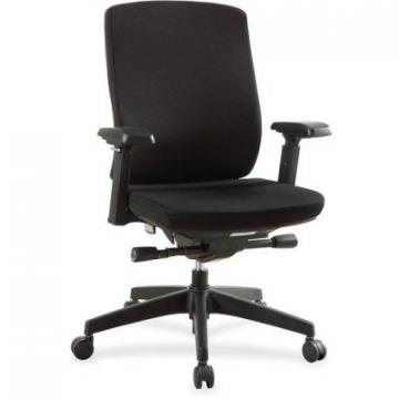 Lorell Mid-Back Chairs with Adjustable Arms