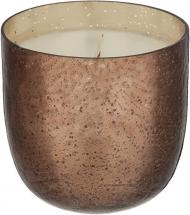 Illume Noble Holiday Collection Woodfire Luxe Box Sanded Mercury Glass, 22 oz Candle, Large