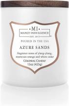 Manly Indulgence 115934 Azure Sands Scented Jar Candle, 15 Oz, White